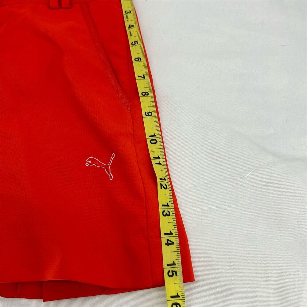 Puma Women's Orange Golf Skort Size 4 Athletic Built-in Shorts Pockets - Picture 9 of 9